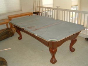 Proper pool table moving process in Corry Pennsylvania